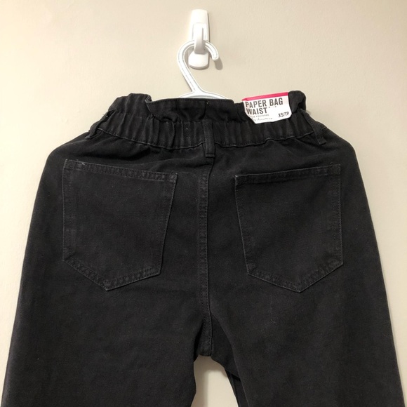 BNWT Paper Bag Waist, SWS denim co Black Jeans. Sz XS. - Picture 2 of 9